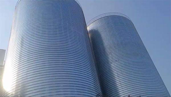 漠河2座混凝土高架卷板仓